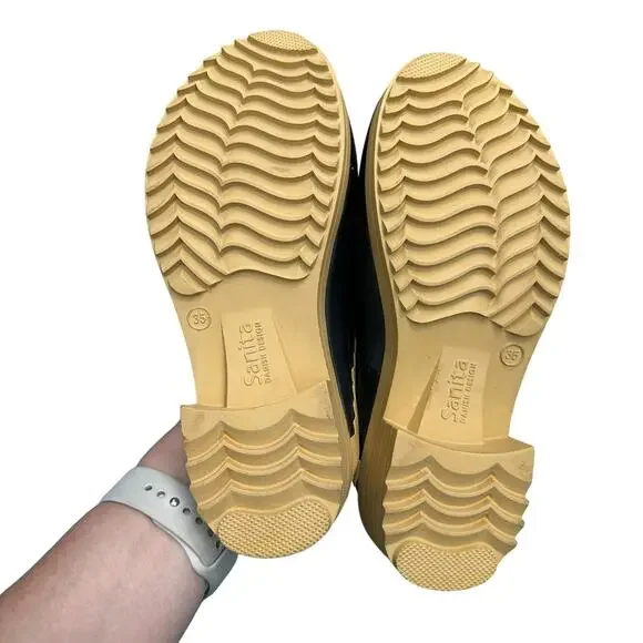 Sanita Women's Raining Cats And Clogs Rubber Slip On Womens Shoes Size EU35 US5 - Picture 7 of 8
